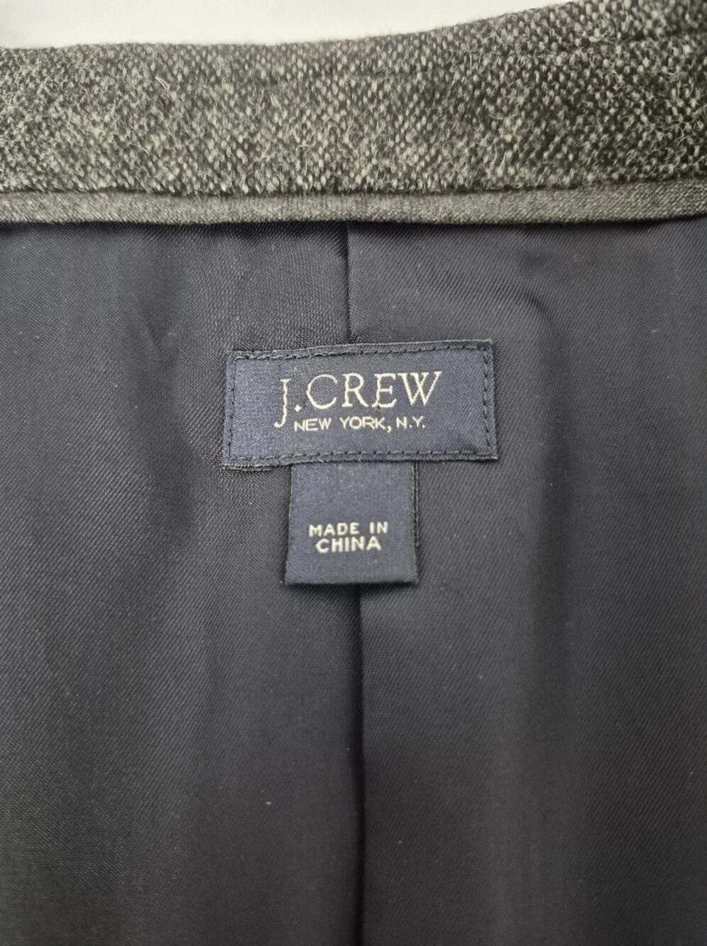 J. Crew Ludlow Jacket Dark Charcoal Black Wool sz 40R